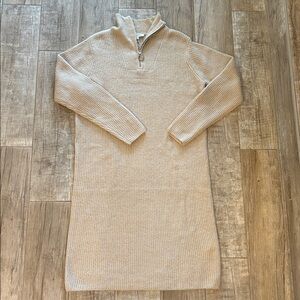 B. Young Women's Cream Sweater Dress